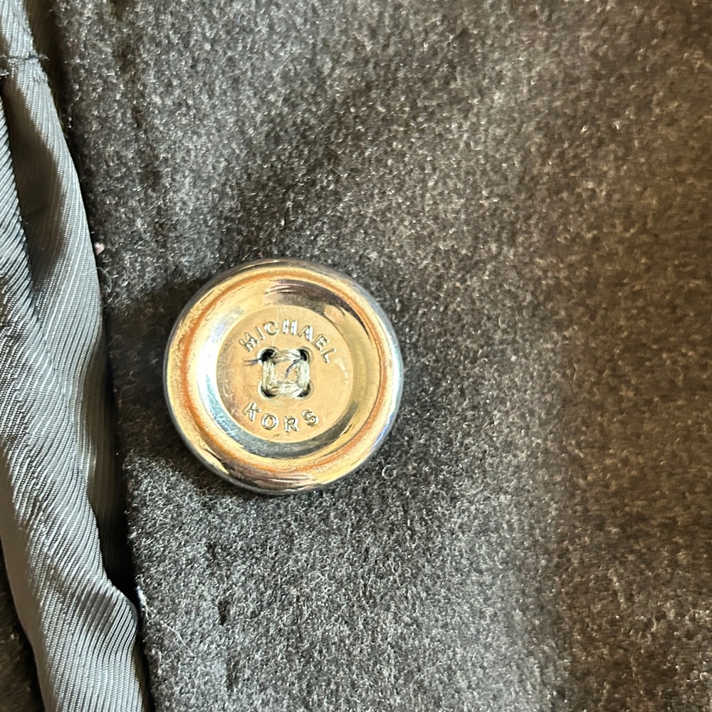 Classic Black Button-Front Wool Coat - image 3